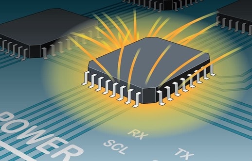 ESD impact blown microcircuit