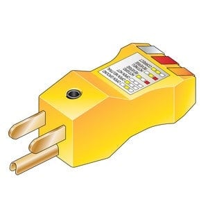 Illustration of a ground plug adapter