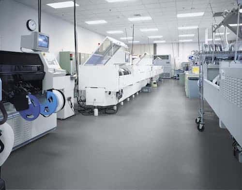 Rhino EC Rubber Installed in an Electronics Manufacturing Facility