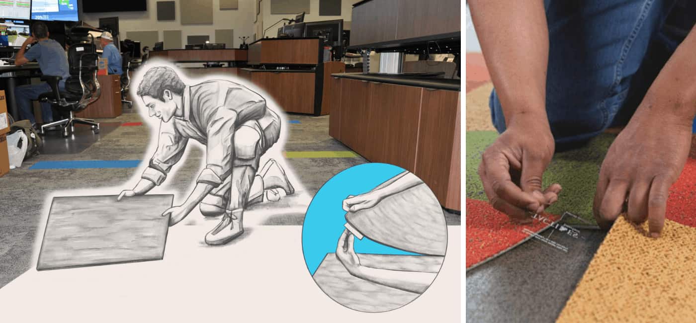 ShadowFX™ StaticDissipative Carpet with TacTiles® StaticWorx