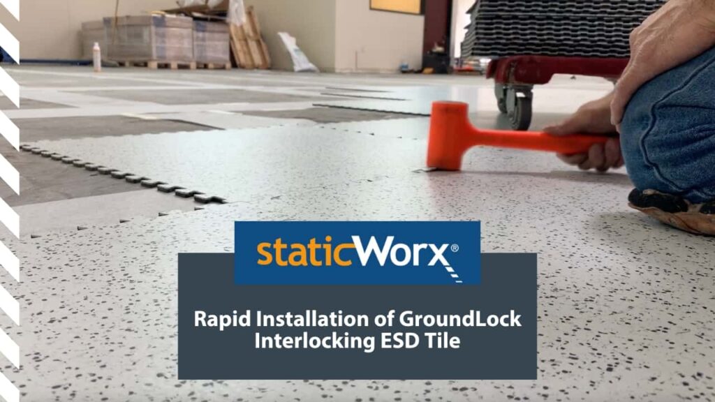 Video Rapid Installation of GroundLock Interlocking ESD Tile