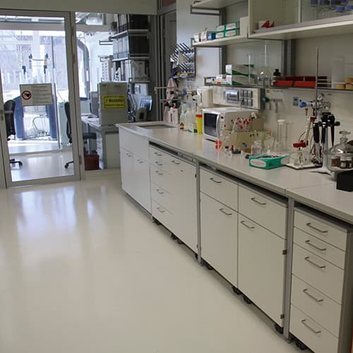 Completed installation of Eclipse EC rubber (seam welded) in a lab